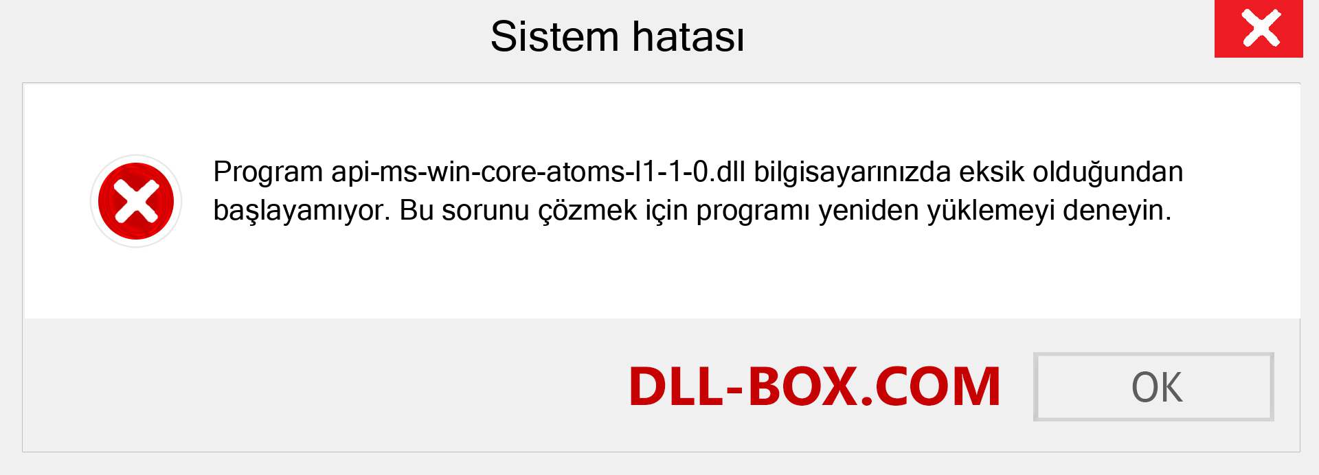 api-ms-win-core-atoms-l1-1-0.dll dosyası eksik mi? Windows 7, 8, 10 için İndirin - Windows'ta api-ms-win-core-atoms-l1-1-0 dll Eksik Hatasını Düzeltin, fotoğraflar, resimler